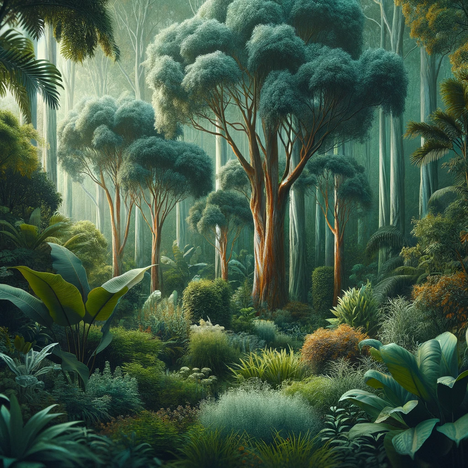 A representation of Eucalyptus piperita